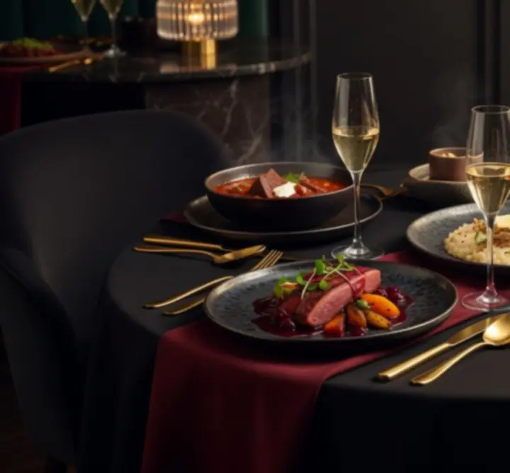 Elegánsan tálalt gourmet fogások a Hungary Event List éttermében